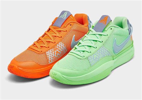 The Nike Ja 1 In Mismatched Green & Orange Is Available Now 